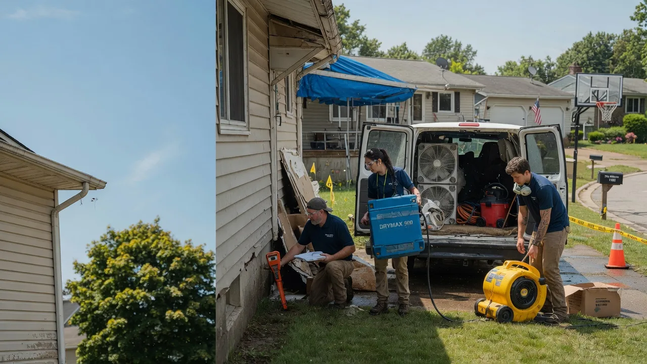 Ceiling Leak Cleanup in Hubbard, OH near me