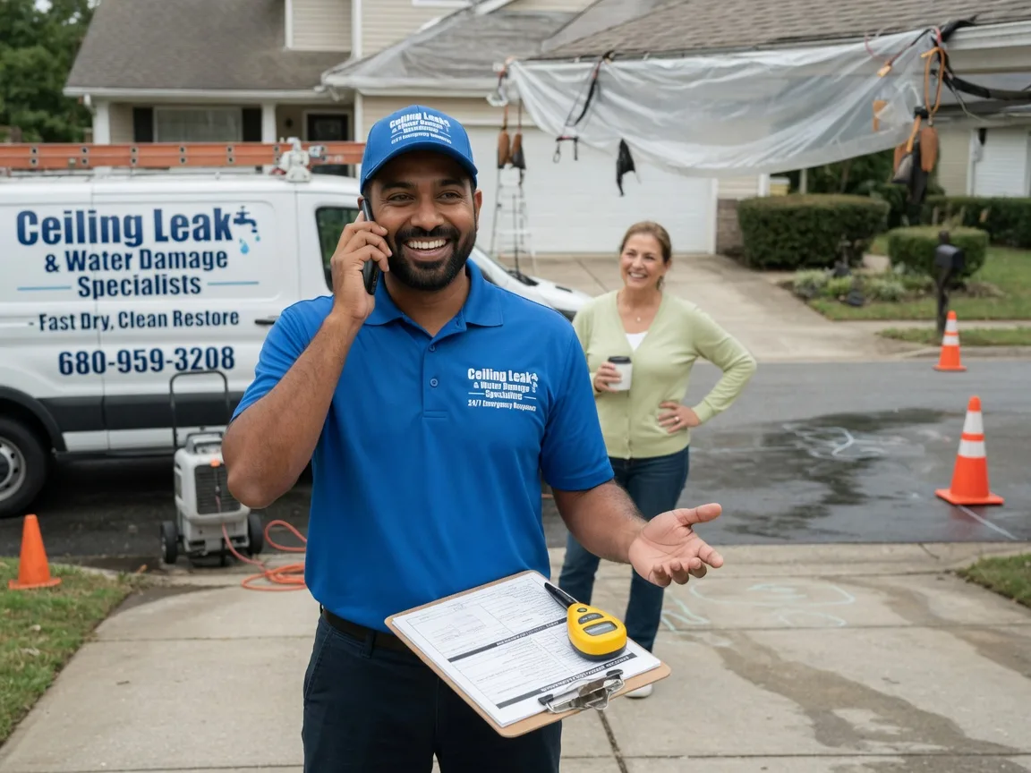 Ceiling Leak Cleanup Hubbard, OH FAQs